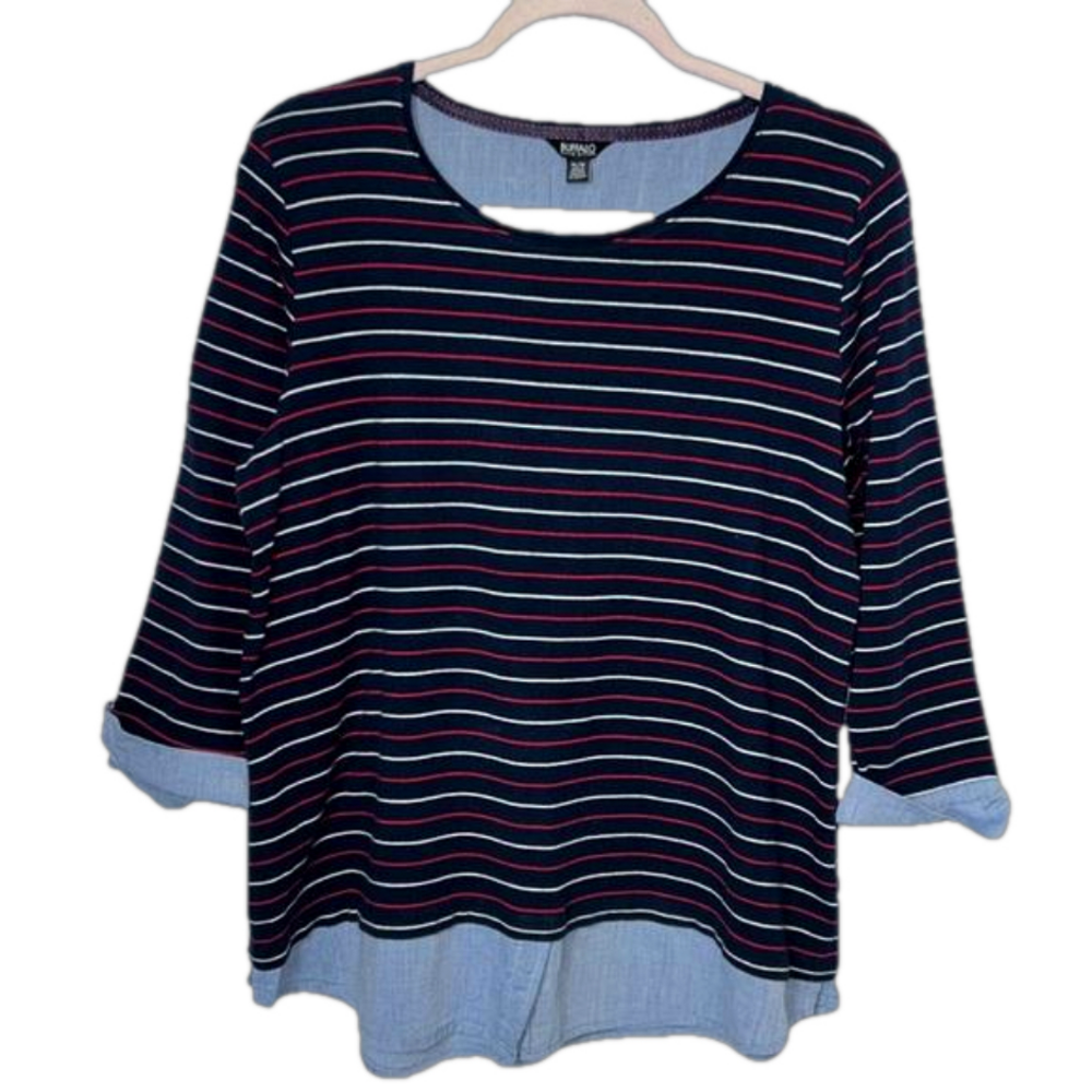 Buffalo David Bitton Long Sleeve Cotton Top